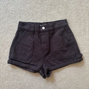 PacSun Charcoal High Waist Women's Shorts